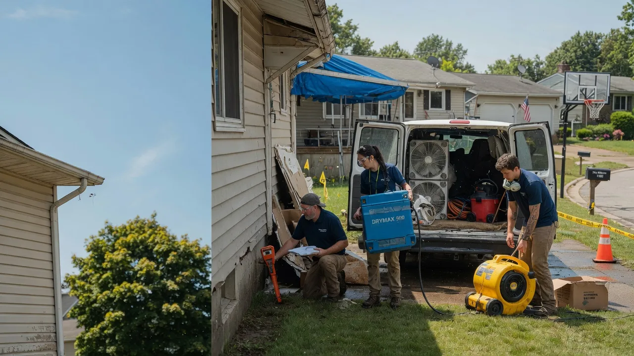Ceiling Leak Cleanup in Union, MI near me